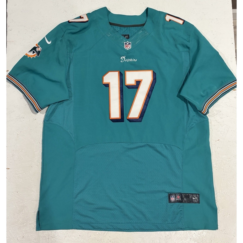 Authentic Nike On Field Ryan Tannehill Miami‎ Dolphins NFL Jersey Mens 56 Sewn
